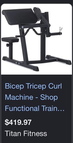 Bicep curl machine