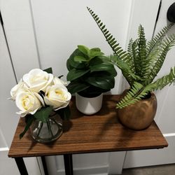 Bundle-Modern Home Decor Bundle – Faux Plants & Decorative Pots