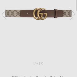 GG belt with Double G buckle