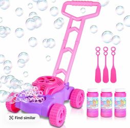 ArtCreativity Bubble Lawn Mower for Kids with Bubble Blower