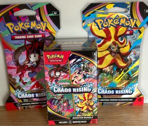 ⚡ Chaos Rising Bundle (6 Booster Packs + 2 Single Booster Packs) – $76