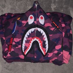 Purple Bape Hoodie