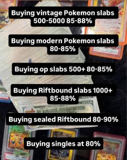 Buying Pokemon slabs & Riftbound stuff