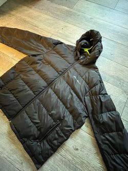Eddie Bauer Black Hooded Puffer Jacket