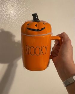 Halloween Rae Dunn Spooky Pumpkin Topper Mug