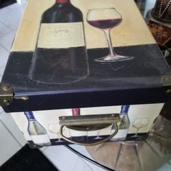Wine Themed Storage Box