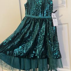 GRACE KARIN Girls Sequin Dress Sleeveless Prom Party Formal Graduations Fancy Tween Girls Dresses Size 