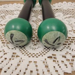 Zumba Fitness Toning Sticks Shaker Workout Weights 1lb Each Set of 2