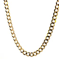 Men’s 10k Yellow Good 22” Inch 5.8mm Curb Chain Necklace GP3111130