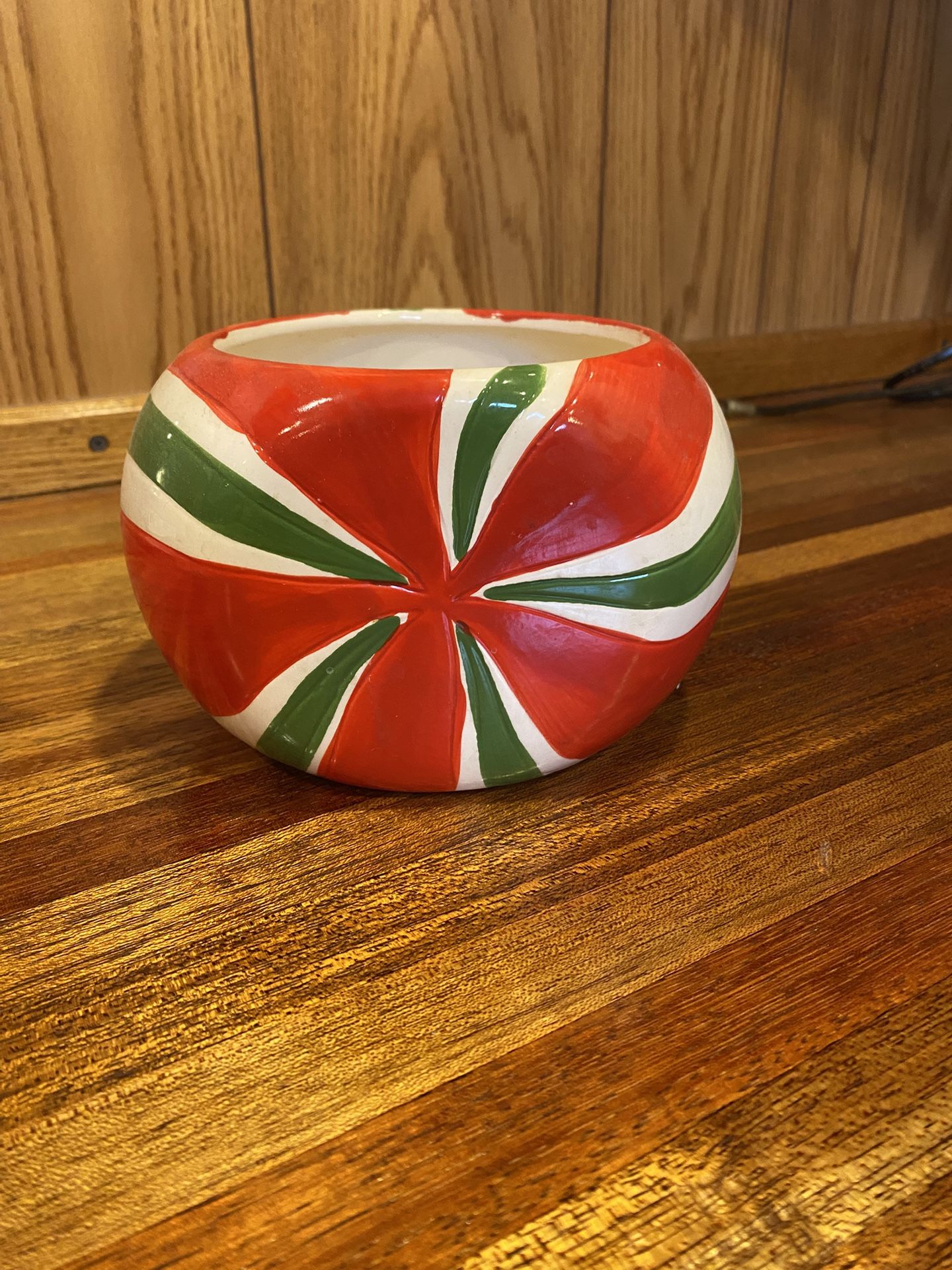 Peppermint Candy Flower Pot
