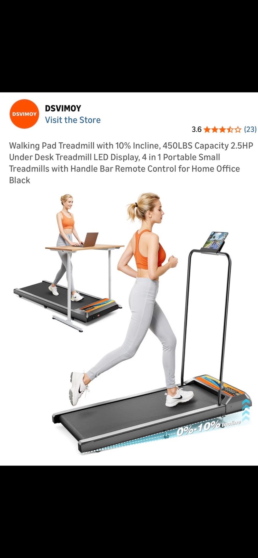 Treadmill Foldable With Incline And Remote Control New Still Factory Sealed