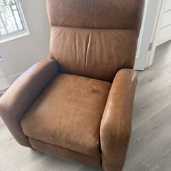 Brown Leather BarcaLounger recliner