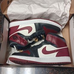 Maroon Gold Emblems Air Jordan