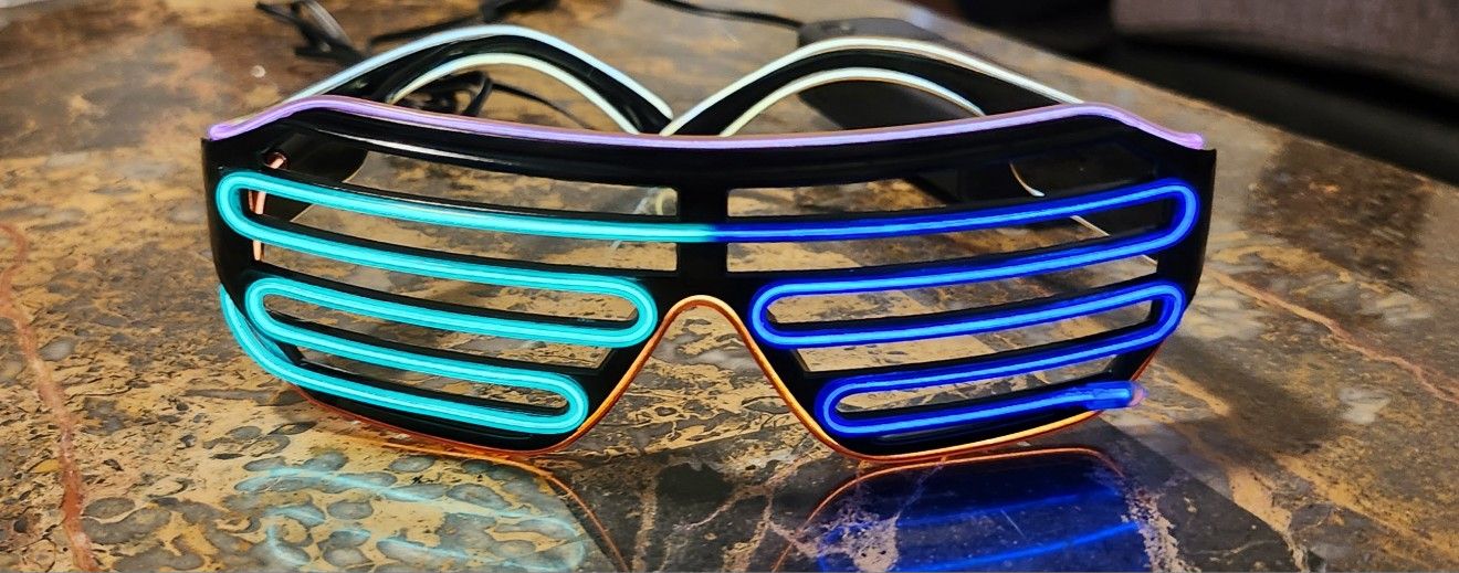 Neon LED light Up glasses