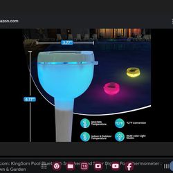 2 Solar Led Pool Digital Lights New