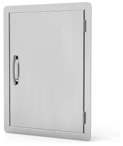 Stainless Steel Single Vertical Access Door, 17-Inch by 23-Inch