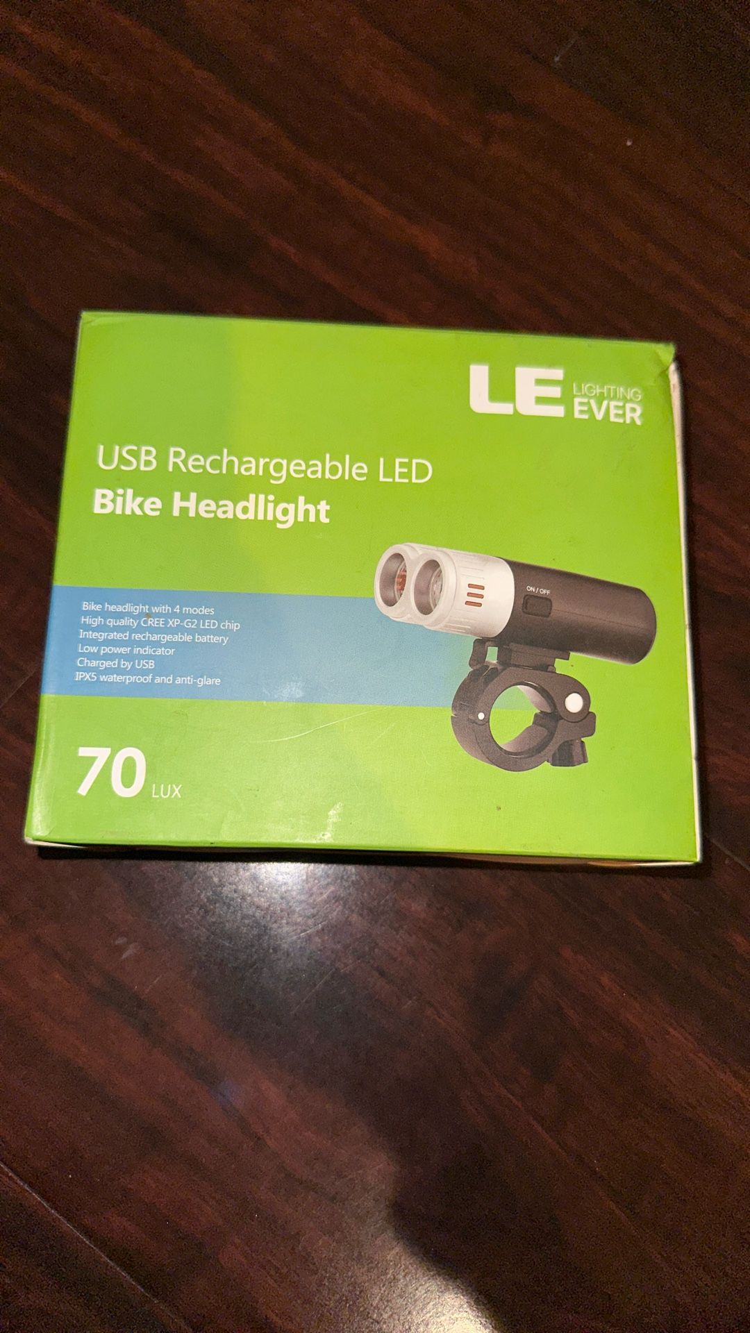 USB Rechargeable Led Bike Headlight New