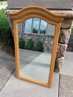 Ethan Allen oak mirror