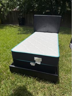 Cama con colchón y box spring twing nuevos