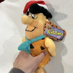 new vintage flintstones plush 90's with tag