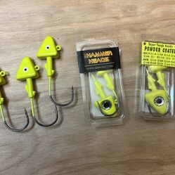 1-1/2 oz Saltwater Swimbait Leadheads, Lead Masters, Big Hammer, Etc 