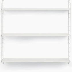 String Wall Shelving For Library, Home Office, Bedroom, Kitchen…