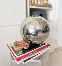 Garden Gazing Ball Steel 10 inch Home decor