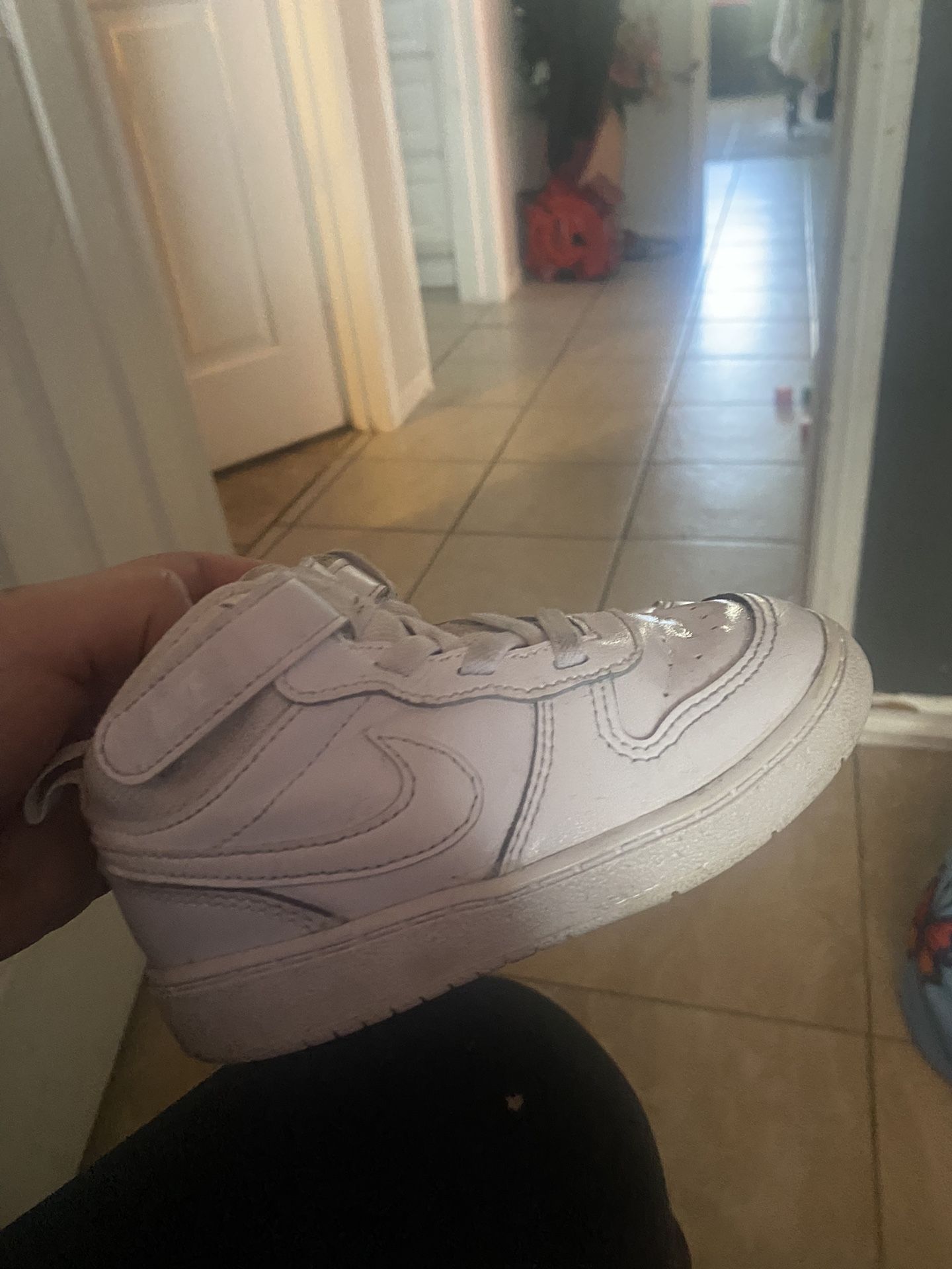 Size. 8C White High Top Nikes For Toddlers