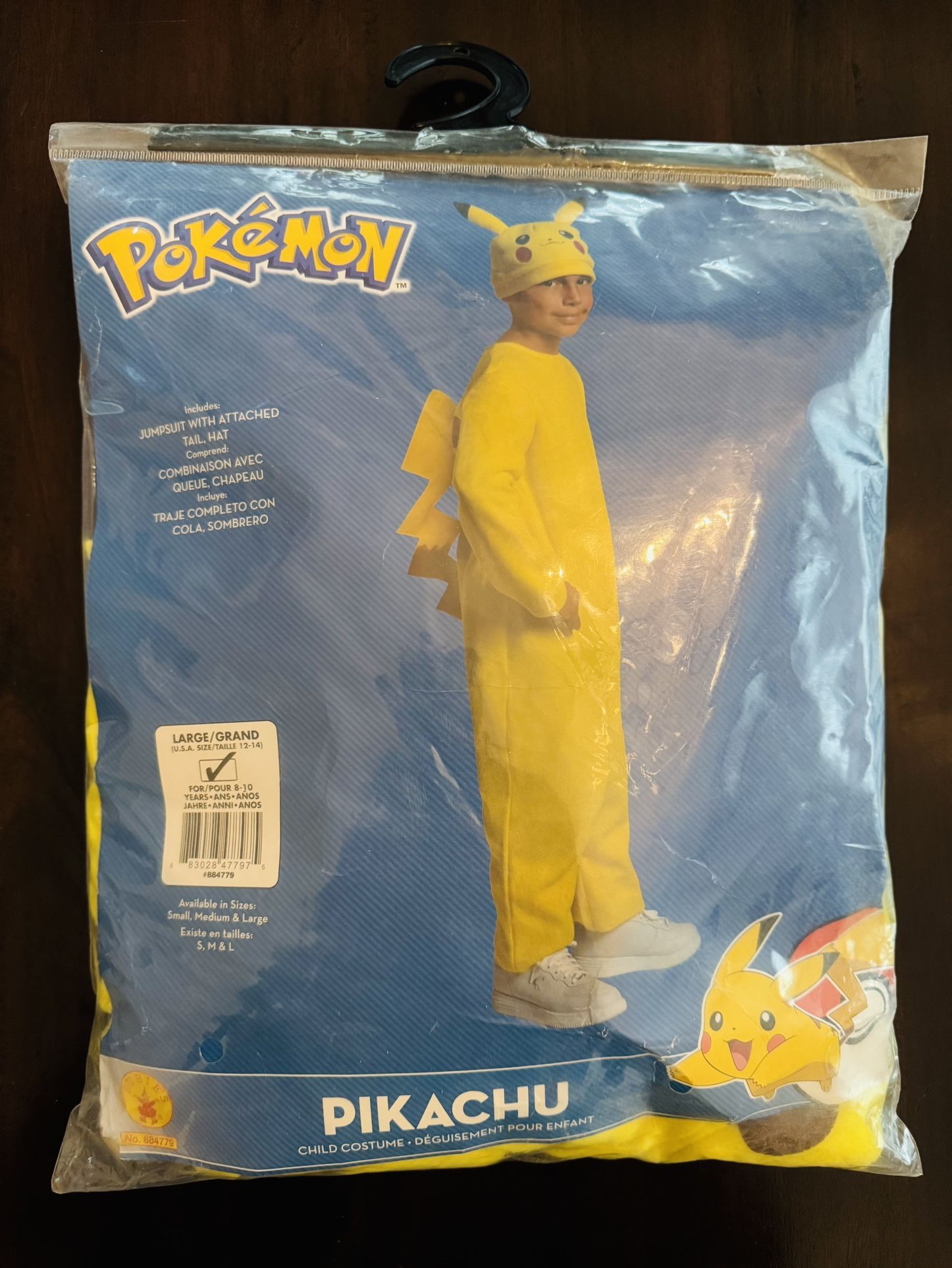 Pokémon Pikachu Costume - Size Youth Large