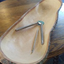 Mango Wood, Nut Cracker Bowl, Set