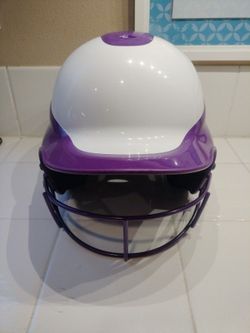 Rip It Purple & White Rip-it Softball Baseball Batting Helmet Size S-M