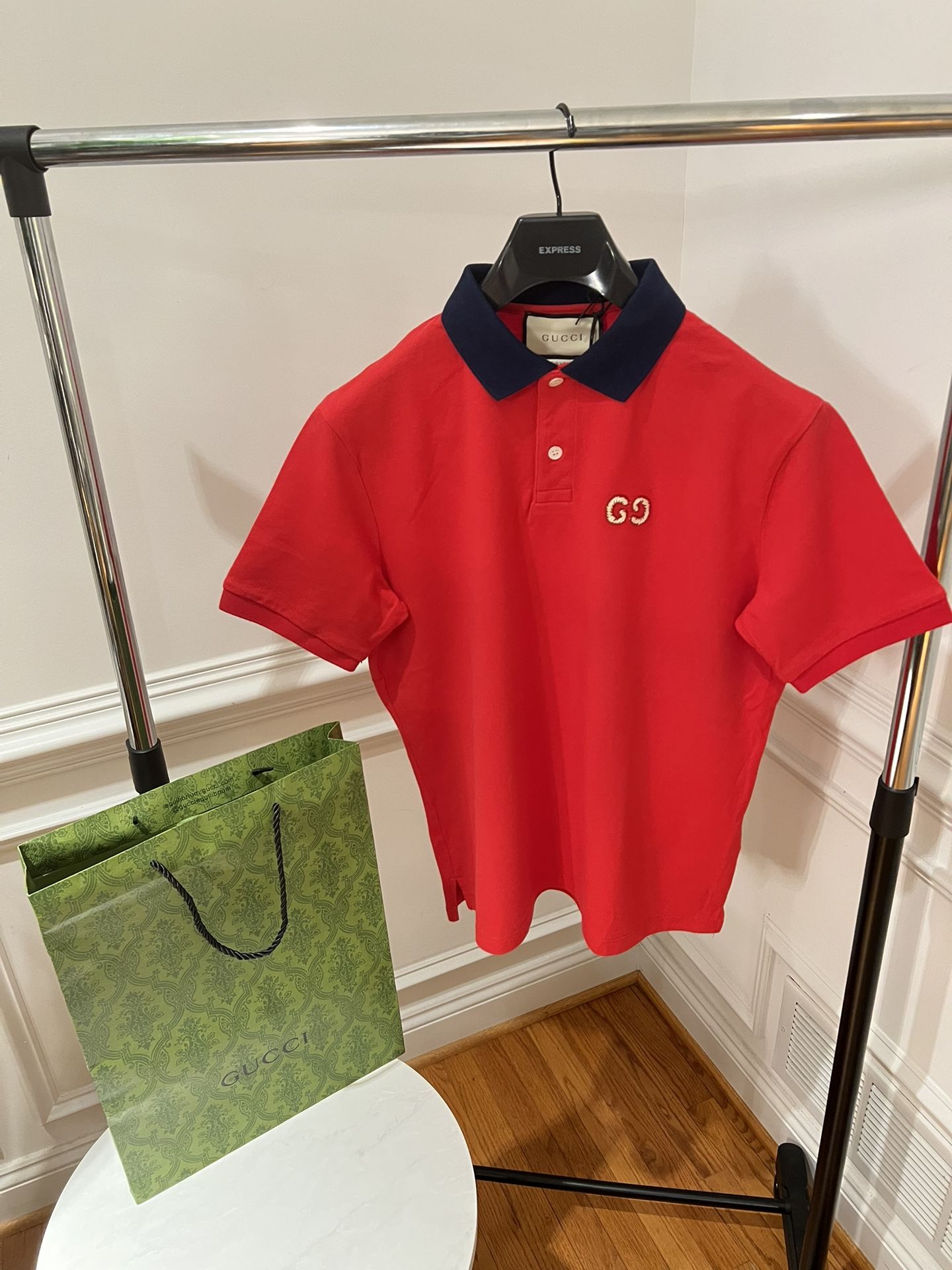 👌Authentic Gucci Logo Piqué Polo Shirt – Size L | Brand New with Tags