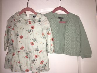 Baby gap dress with sweater 6-12m