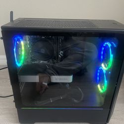 Selling a powerful CyberPowerPC gaming setup featuring:  • GPU: NVIDIA GeForce RTX 3060 Ti  • CPU: AMD Ryzen 5 5600X Processor  • RAM: 16GB DDR4 Memor