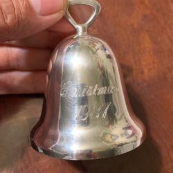 Silverplate Reed & Barton Vintage Christmas Bell 1987