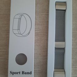 New, Boxed, Fitbit Charge 2 Bands Women Men, Silver