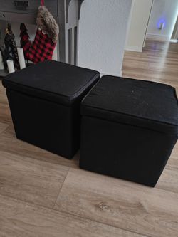 2 Black storage cubes- OBO