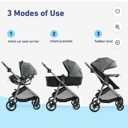 Graco Modes Trio Travel System, Hemlock,