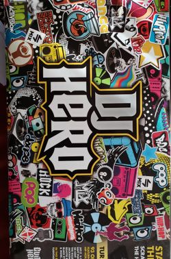 DJ Hero turntable with dongle and game ps2