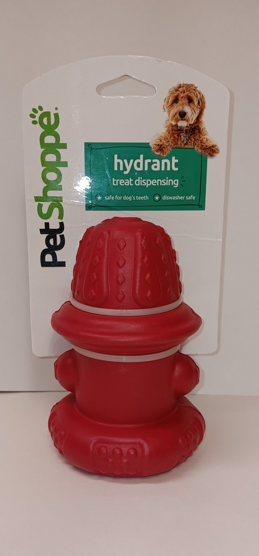 NEW heavy duty large red rubber fire hydrant dog treat hiding chew toy $5 FIRM