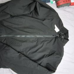 Men's black bomber jacket