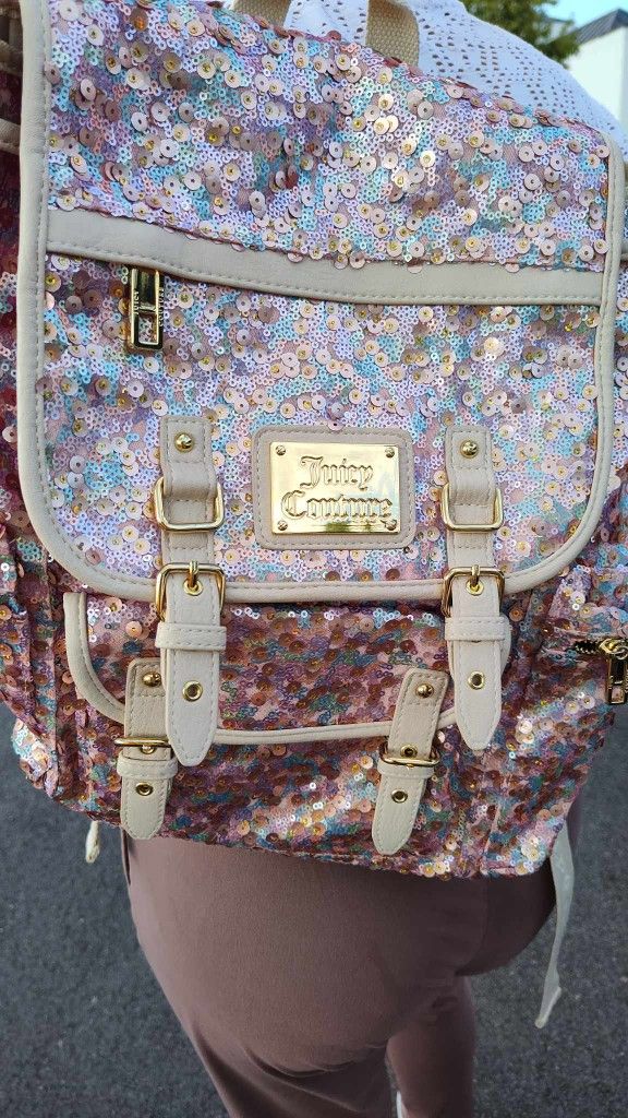 Juicy Couture Confetti Sequin Design, Pop Pink Inside