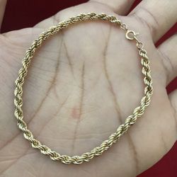 Brazalete De Torzal Pars Manos Mujeres 14 Kt