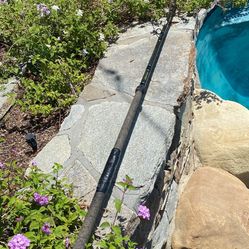 SEEKER BLACK STEELGRAPHITE  "980" 8'0" 15-40lb Fishing Rod with DECKHAND SPECIAL Handle.