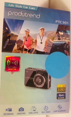 Action Sports Camera/Car Dash Cam Wifi - Produtrend ActionCam 1080, Rechargeable