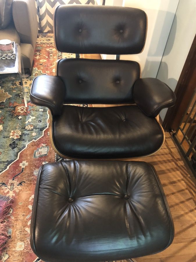 Mid Century style Lounge Chair and Ottoman