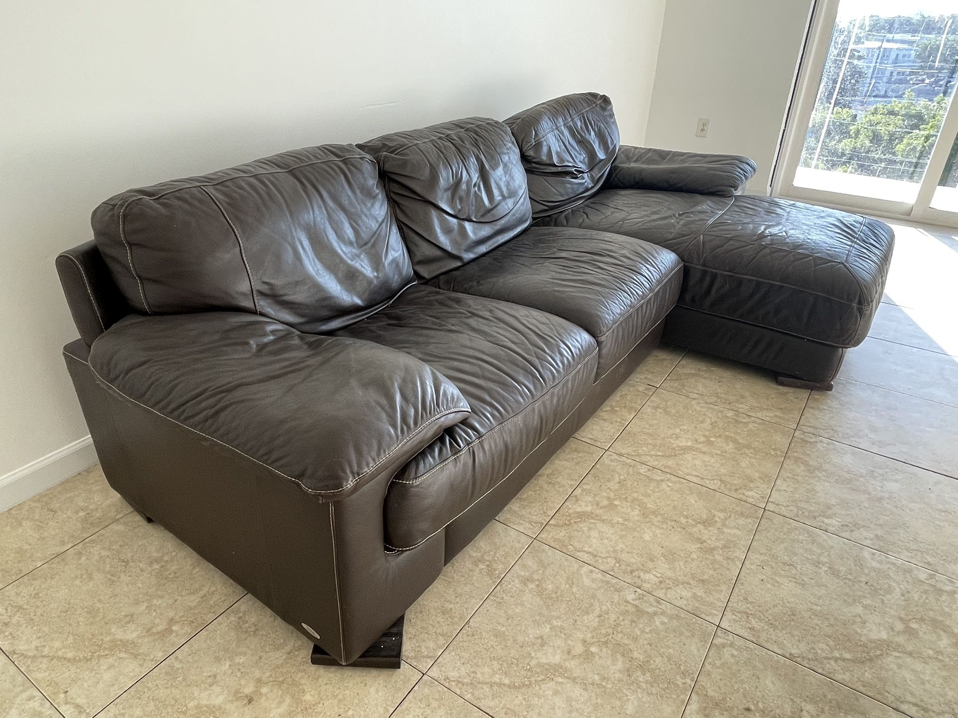 Leather Couch 