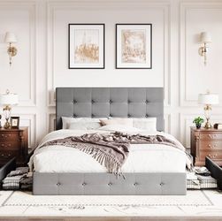 Queen bed with mattress