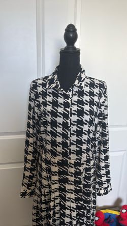 Calvin Klein, black and white dress