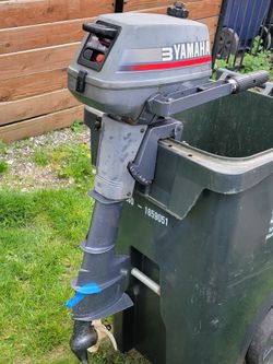 Yamaha 3hp Outboard - Starts/Runs (Propeller needs work)